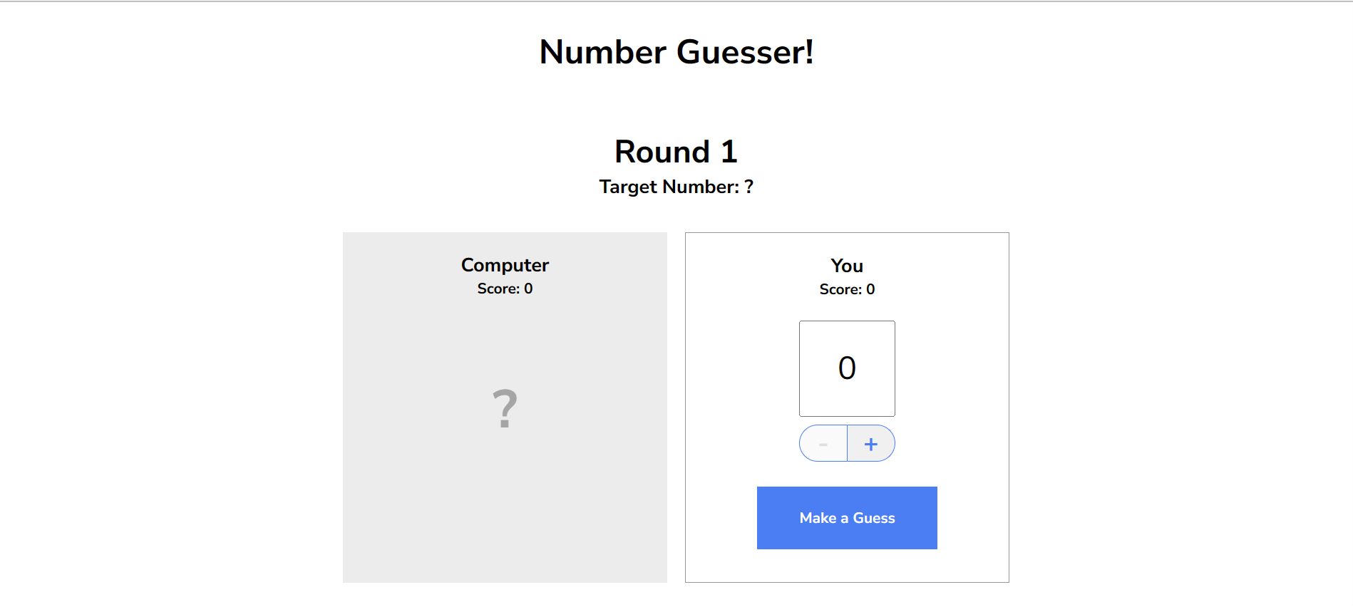 Number Guesser Game